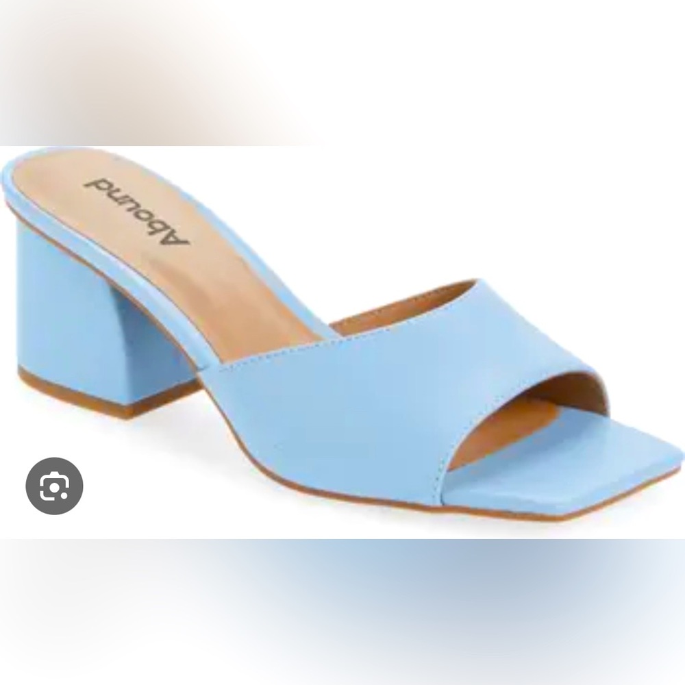 Abound Women's Erica Clear Strap Slip on Open-Toe Block Heel Sandal